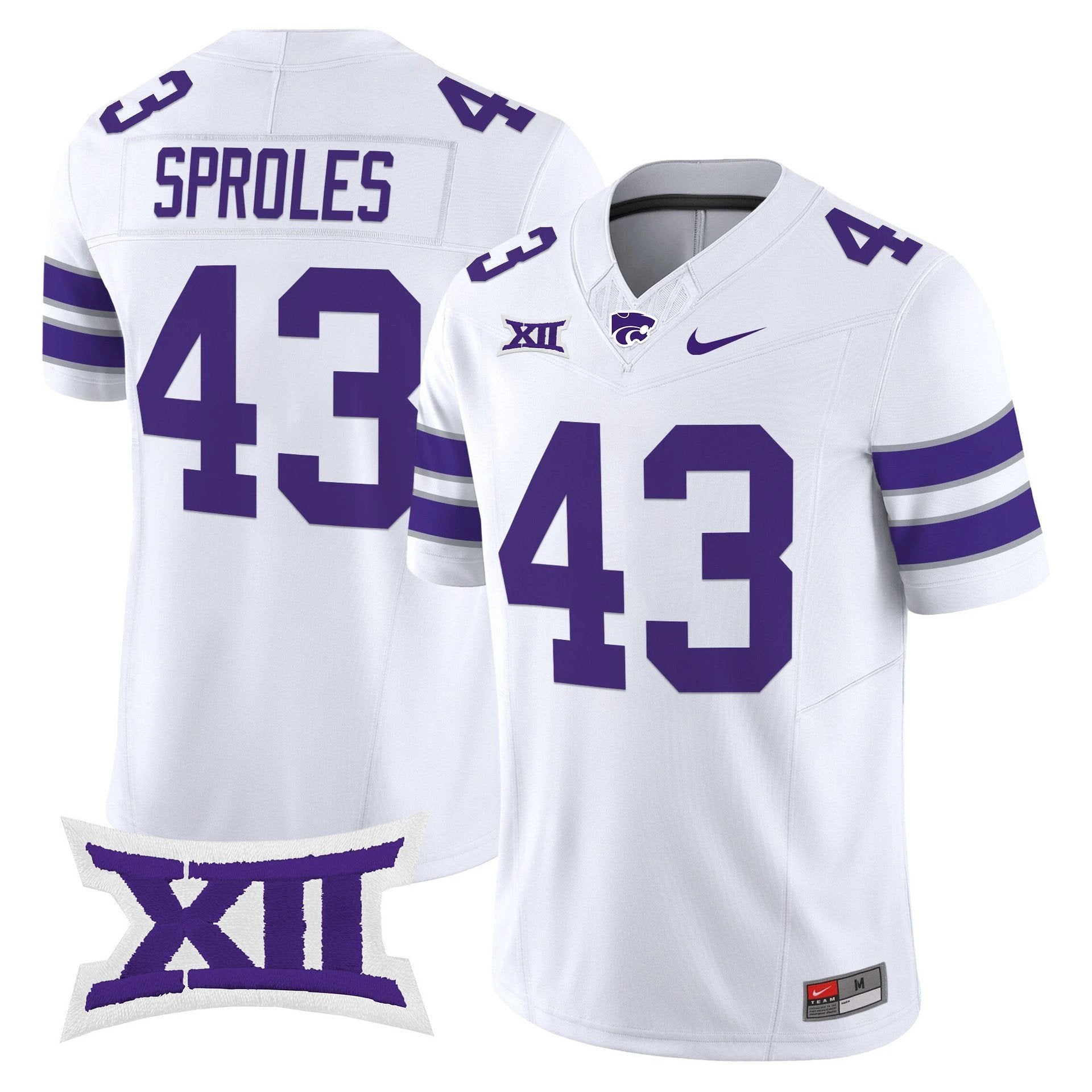 Darren Sproles Jersey #43 Kansas State Wildcats 2025 Limited Stitched by My Store NCAA Football Jerseys