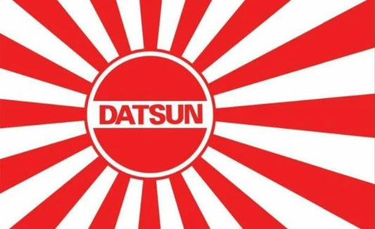 Datsun Racing Team Red White Flag 3X5 Ft Polyester Banner USA 90x150cm by flagsjustdoit