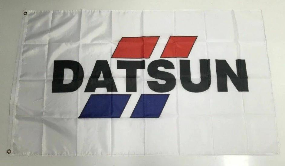 Datsun Style 3 Banner Flag - Car Ute Coupe 1200 1600 Mechanic Workshop Man Cave 3x5ft by flagsjustdoit