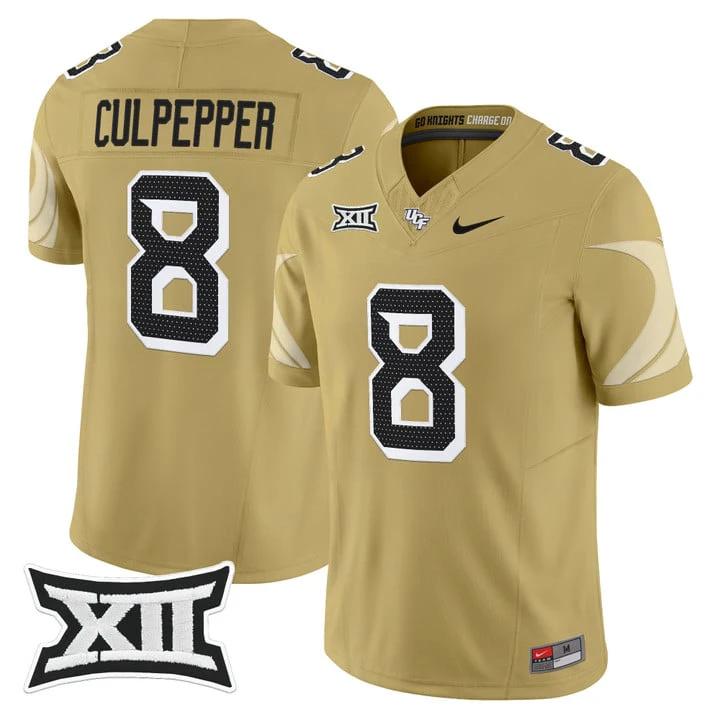 Daunte Culpepper Jersey #8 UCF Knights 2025 Vapor Limited Stitched by My Store NCAA Football Jerseys