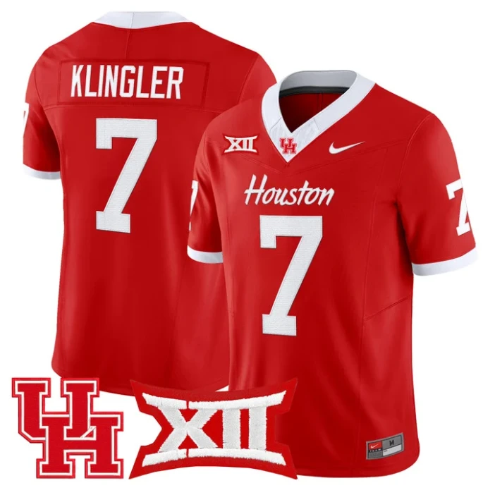 David Klingler Jersey #7 Houston Cougars 2025 Vapor Limited Stitched Red by My Store