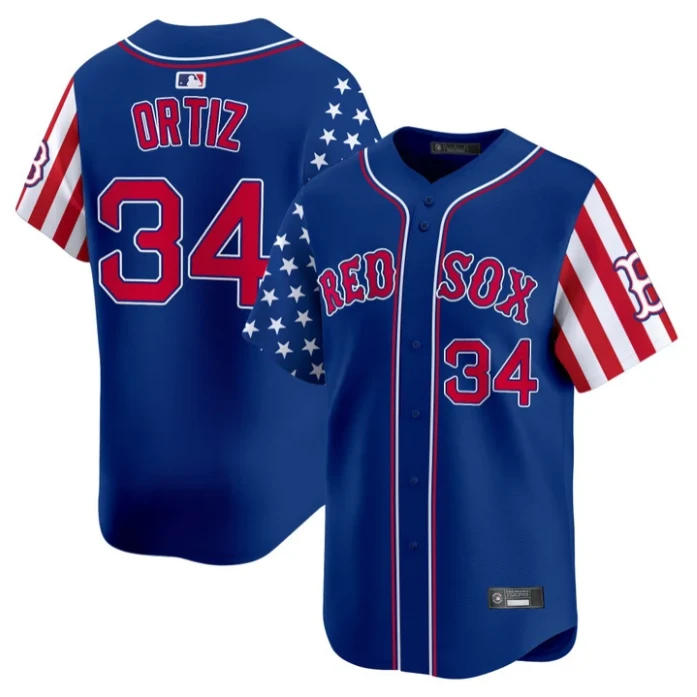 David Ortiz Jersey #34 Boston Red Sox 2025 Memorial Day Vapor Premier Limited Stitched Royal by My Store