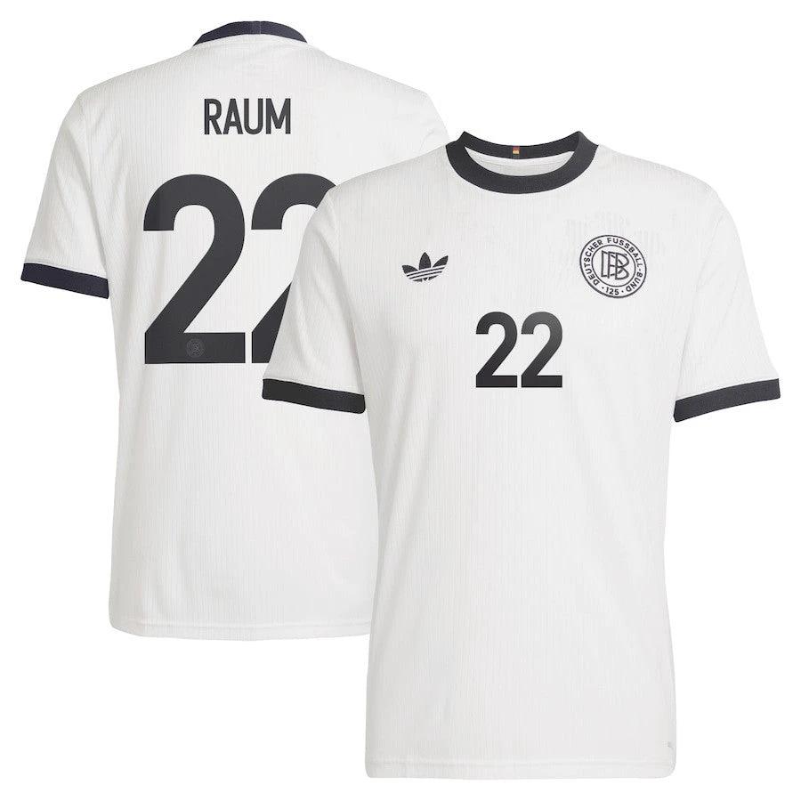 David Raum 22 Germany National Team 125th Anniversary Men Jersey – White by Soccer Jersey
