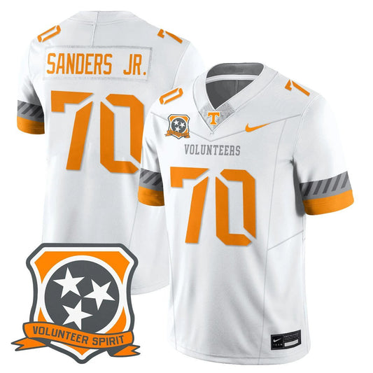 David Sanders Jr Jersey #70 Tennessee Volunteers 2025 Spirit Stitched White by My Store