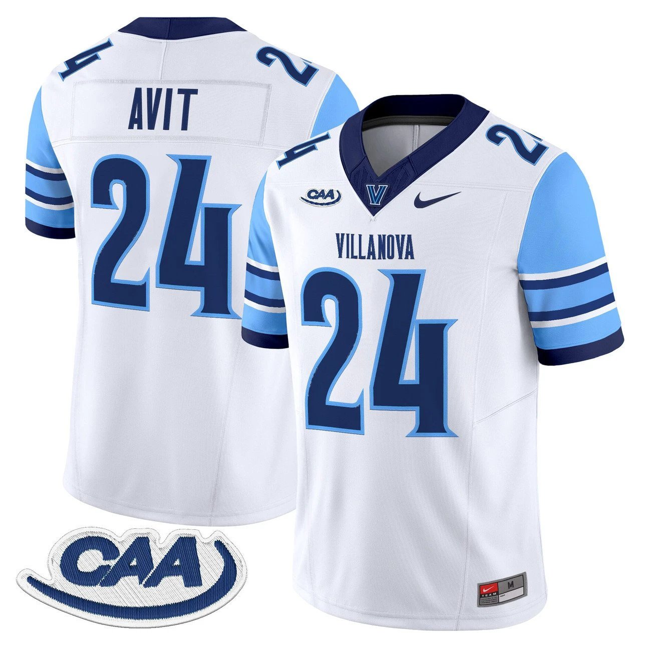 David Avit Jersey #24 Villanova Wildcats 2025 Vapor Limited Stitched by My Store NCAA Football Jerseys