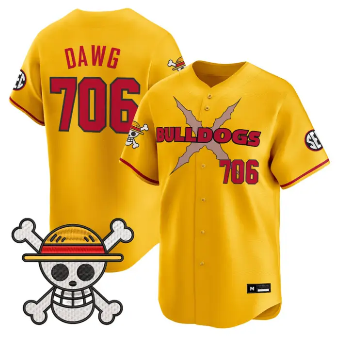 Dawg Jersey #703 Georgia Bulldogs Baseball One Piece Premier Stitched by My Store