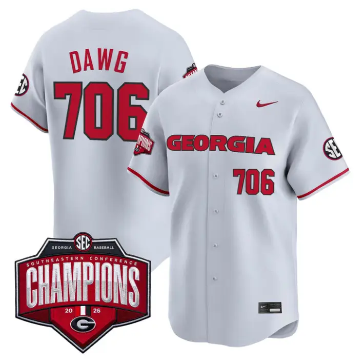 Dawg Jersey #706 Georgia Bulldogs Southeastern Champions 2026 Stitched by My Store