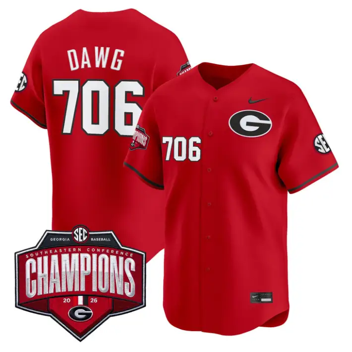 Dawg Jersey #706 Georgia Bulldogs Southeastern Champions 2026 Stitched by My Store