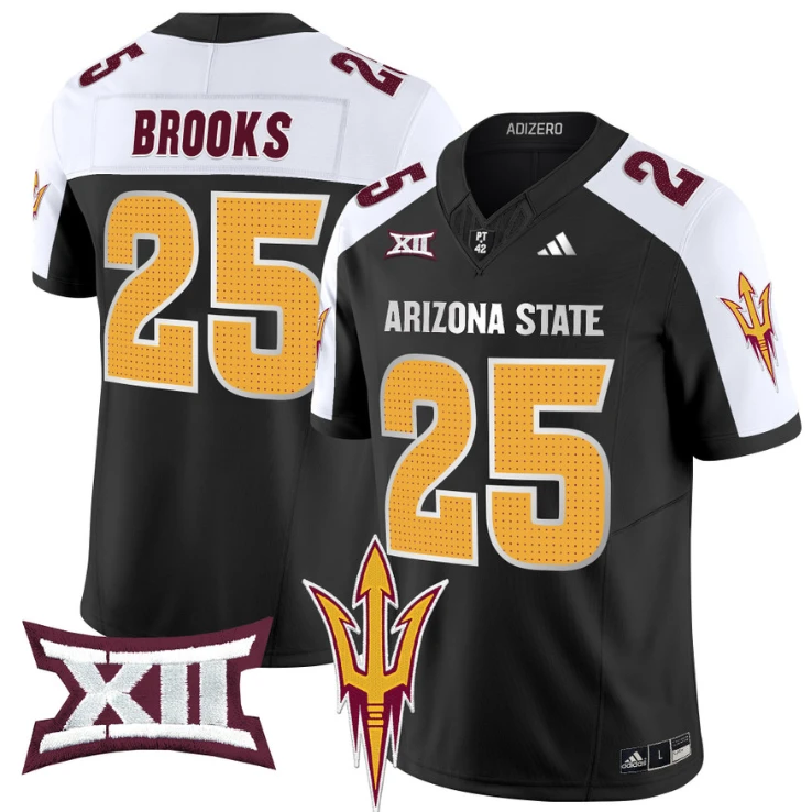 DeCarlos Brooks Jersey #25 Arizona State Sun Devils 2024 Vapor Limited Black Alternate by My Store