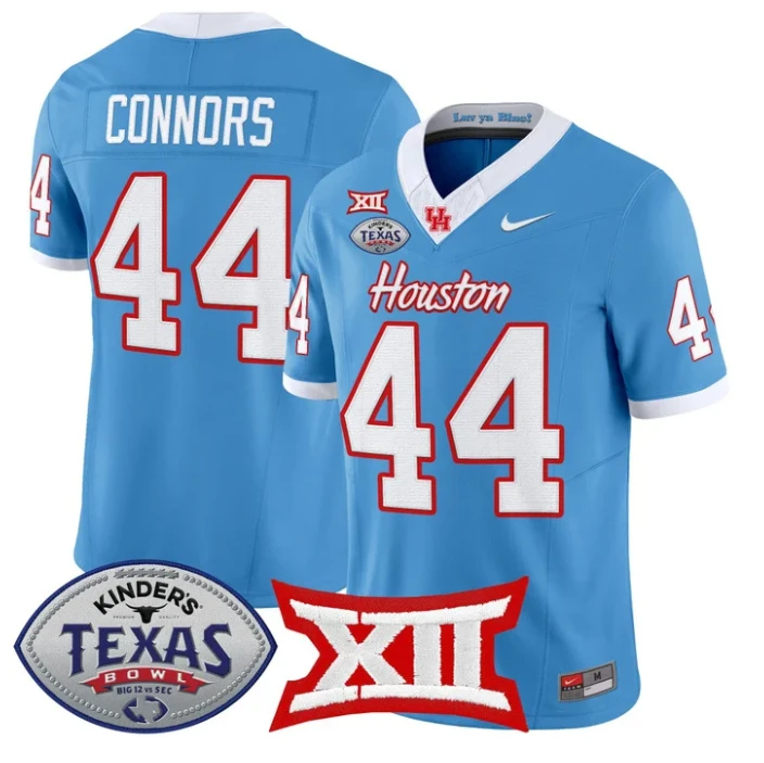 Dean Connors Jersey #44 Houston Cougars 2025 Texas Bowl Stitched Blue by NCAA Football Jersey
