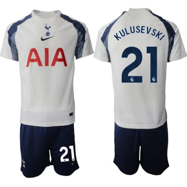 Dejan Kulusevski Jersey #21 White Home 2025-26 Soccer Jersey Suit by Soccer Jersey