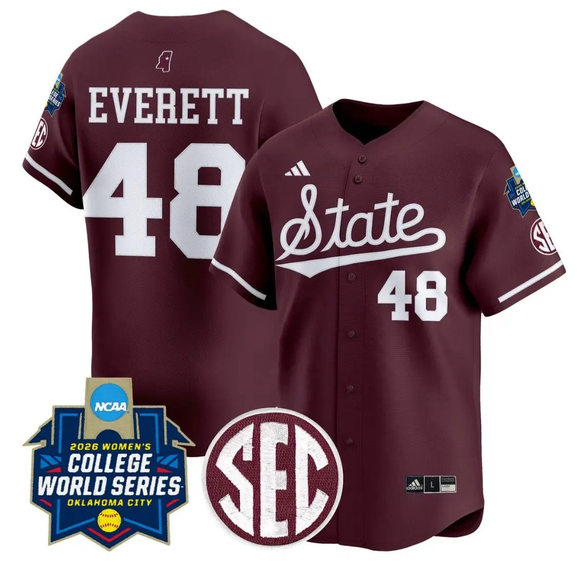 Delainey Everett Jersey #48 State Softball 2026 World Series Stitched by My Store