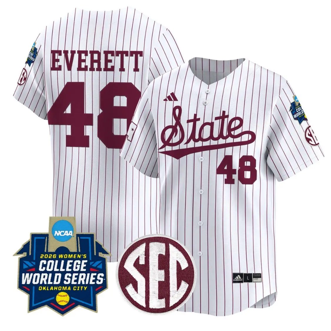 Delainey Everett Jersey #48 State Softball 2026 World Series Stitched by My Store