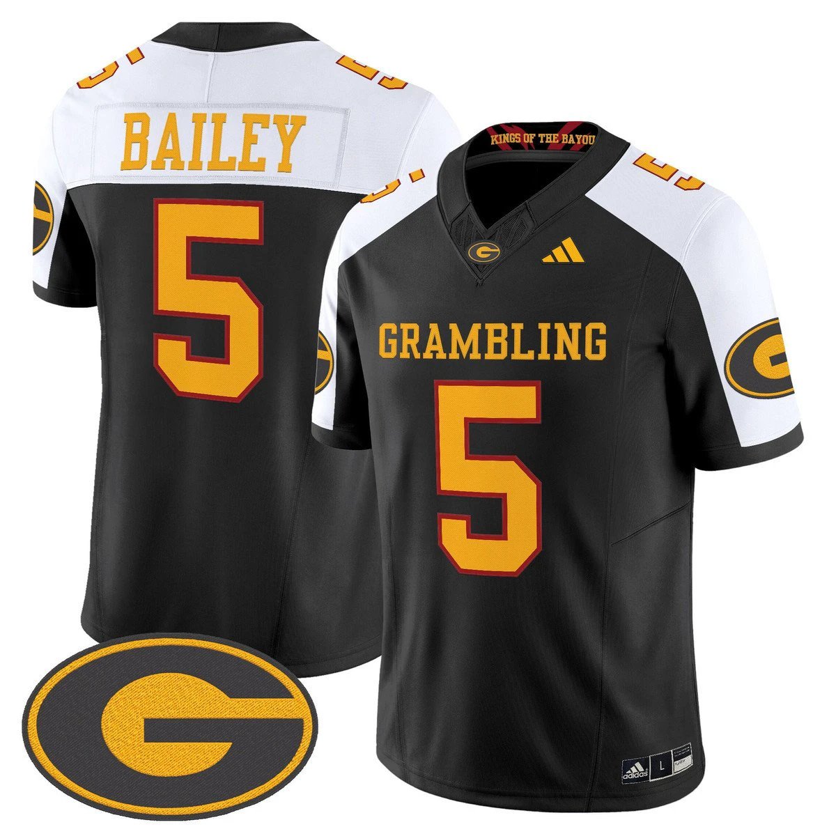 Deljay Bailey Jersey #5 Grambling Tigers 2025 Vapor Limited Stitched by My Store NCAA Football Jerseys