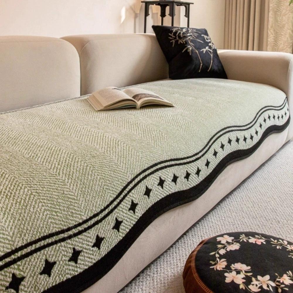 Modern Wave Anti-Slip Sofa Cover by Casa & Beyond US