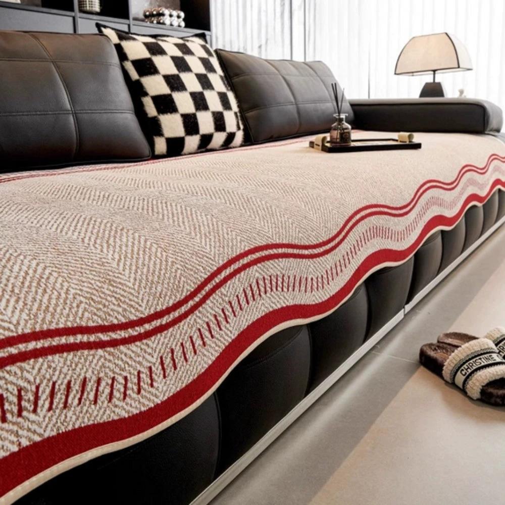 Modern Wave Anti-Slip Sofa Cover by Casa & Beyond US