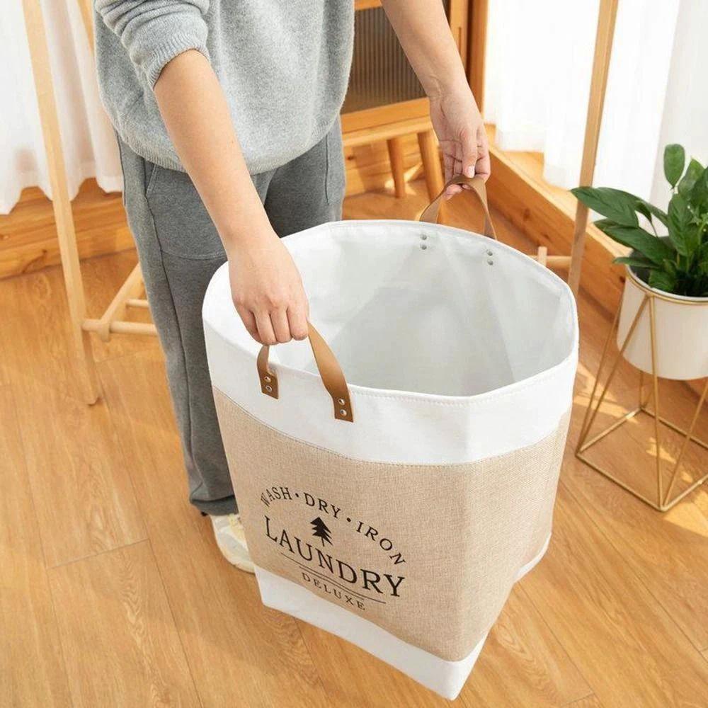 Deluxe Freestanding Laundry Basket by Casa & Beyond