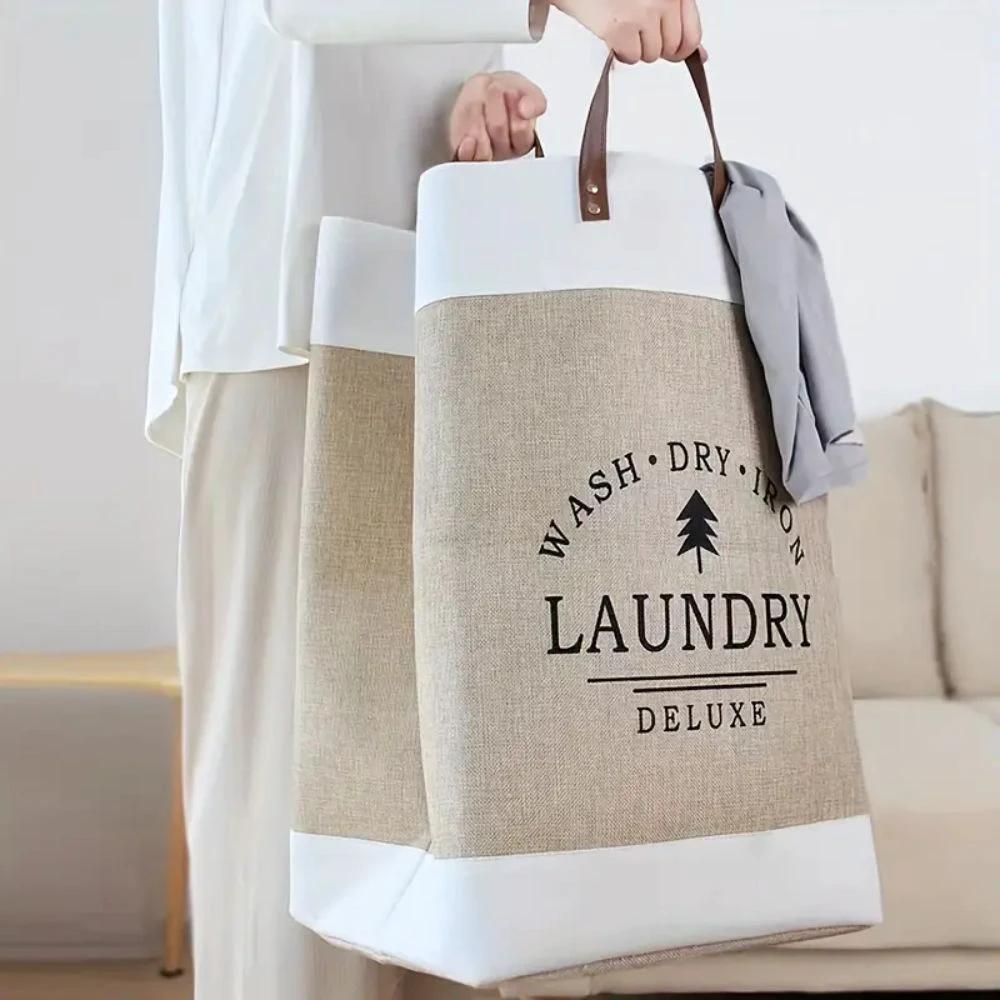 Deluxe Freestanding Laundry Basket by Casa & Beyond