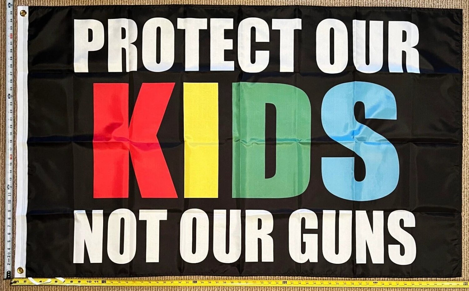 Democrat Flag Gun Control Save Children Save America USA Sign 3x5ft by flagsjustdoit