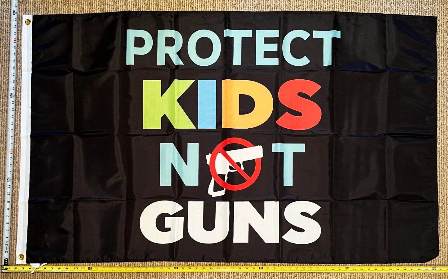 Democrat Flag Protect Kids Not Guns B Save America USA Sign 3x5' by flagsjustdoit