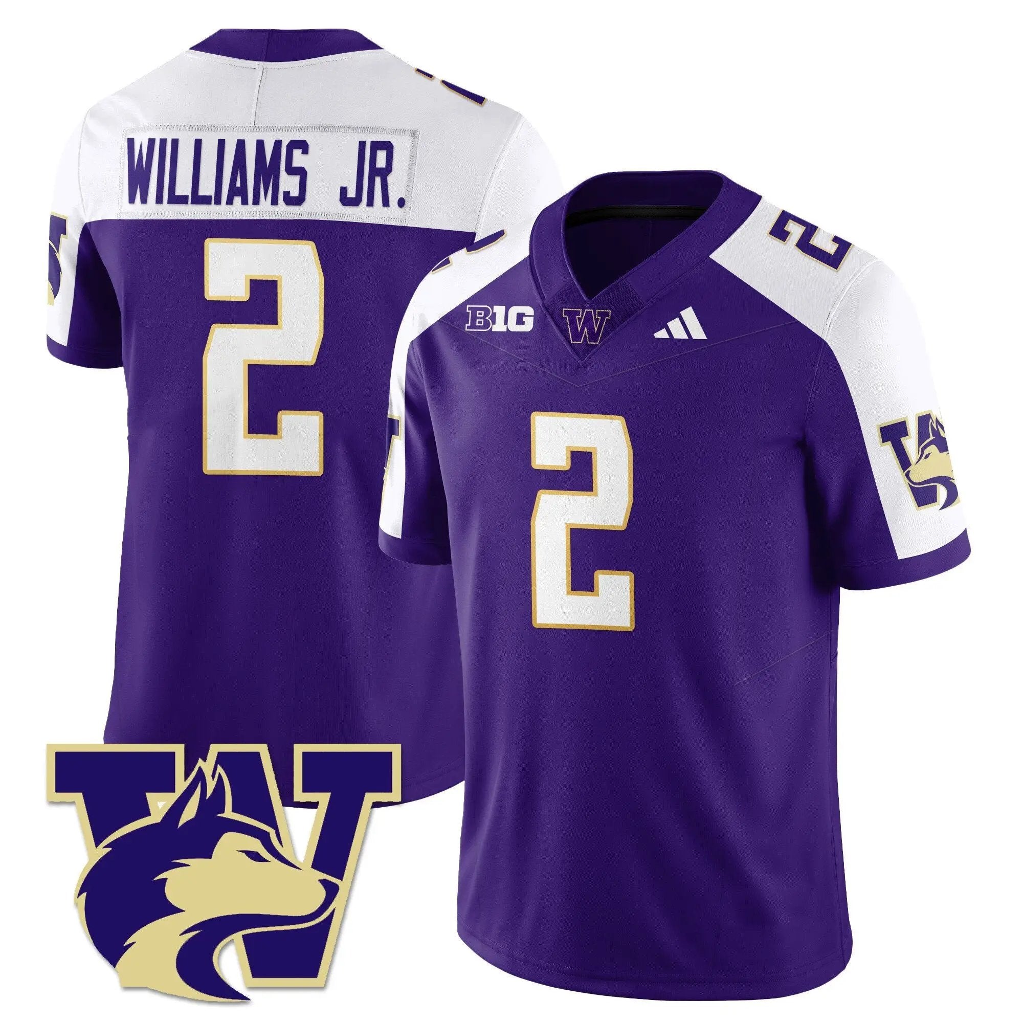 Demond Williams Jr Jersey #2 Washington Husky Football 2025 Stitched Alternate by NCAA Football Jersey