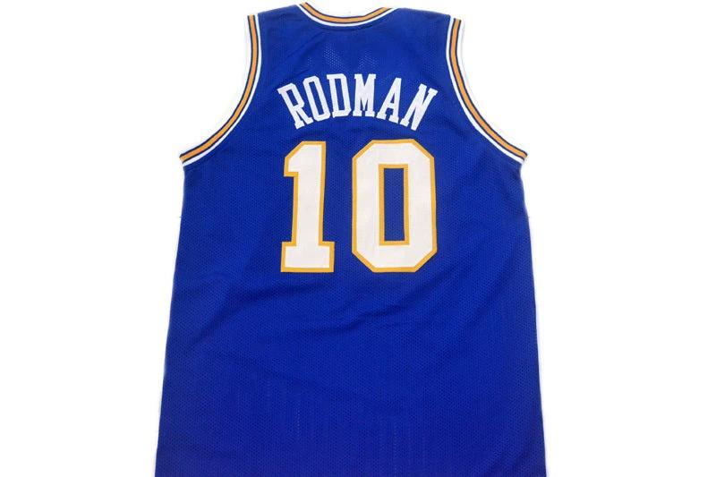 Dennis Rodman Jersey #10 Oklahoma Savages Basketball Blue by My store basketball