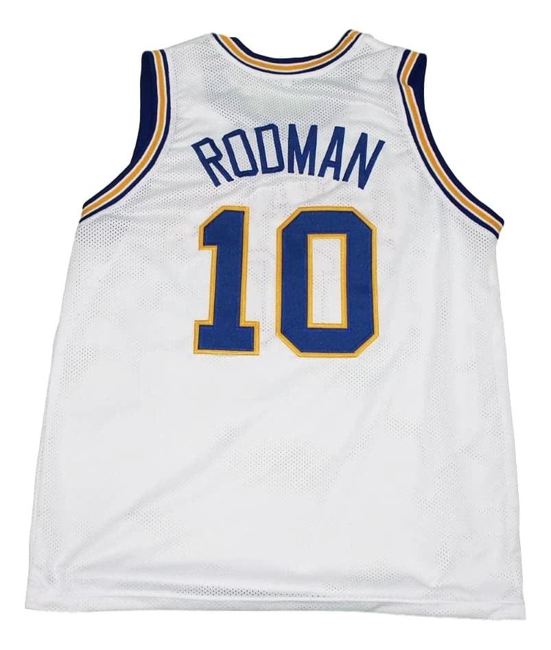 Dennis Rodman Jersey #10 Oklahoma Savages Basketball White (Copy) by My store basketball