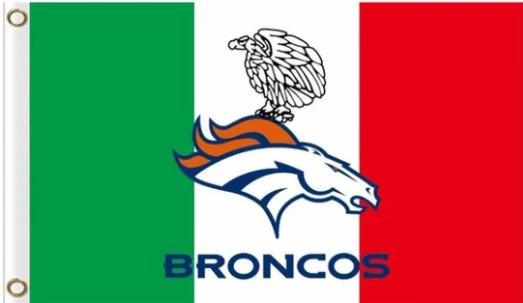 Denver Broncos 3 Colors Flag 3X5 Ft Polyester Banner USA 90x150cm by flagsjustdoit