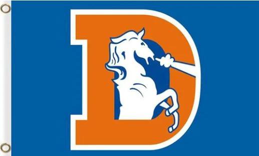 Denver Broncos America Flag 3X5 Ft Polyester Banner USA 90x150cm by flagsjustdoit