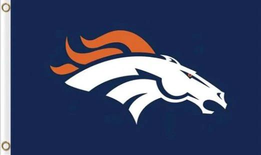 Denver Broncos Blue Flag 3X5 Ft Polyester Banner USA 90x150cm by flagsjustdoit