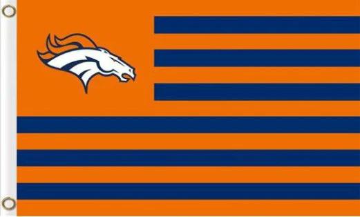 Denver Broncos Club US Flag 3X5 Ft Polyester Banner USA 90x150cm by flagsjustdoit