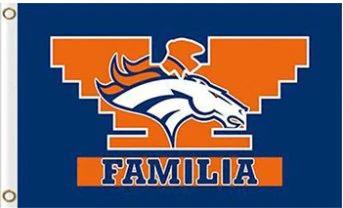Denver Broncos Familia Flag 3X5 Ft Polyester Banner USA 90x150cm by flagsjustdoit