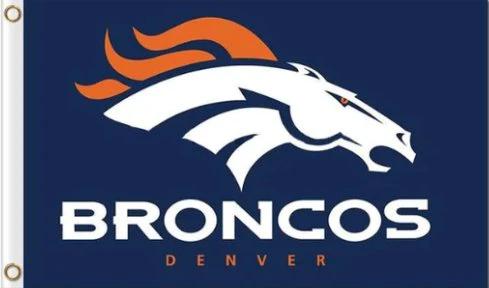 Denver Broncos Flag 3X5 Ft Polyester Banner USA 90x150cm by flagsjustdoit