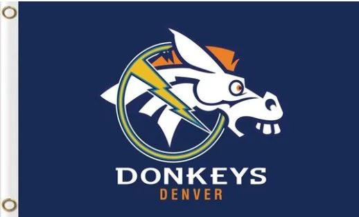 Denver Broncos Football Flag 3X5 Ft Polyester Banner USA 90x150cm by flagsjustdoit