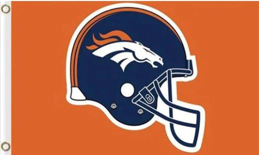 Denver Broncos Football Logo Flag 3X5 Ft Polyester Banner USA 90x150cm by flagsjustdoit