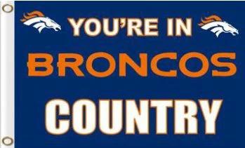 Denver Broncos Football Team Logo Flag 3X5 Ft Polyester Banner USA 90x150cm by flagsjustdoit