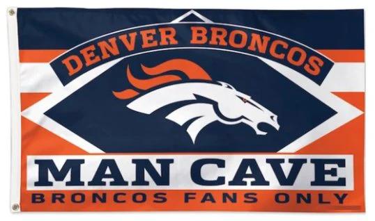 Denver Broncos Man Cave Flag 3X5 Ft Polyester Banner USA 90x150cm by flagsjustdoit