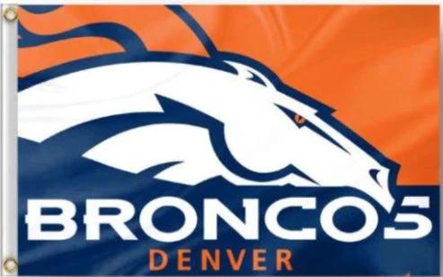 Denver Broncos Sport Flag 3X5 Polyester Banner USA 90x150cm by flagsjustdoit
