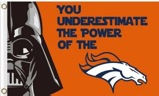 Denver Broncos Team Club US Flag 3X5 Ft Polyester Banner USA 90x150cm by flagsjustdoit