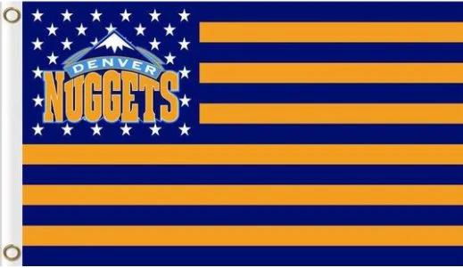 Denver Nuggets Star Flag 3X5Ft Polyester Banner USA Digital Print by flagsjustdoit