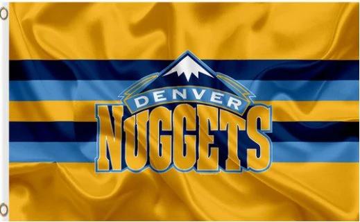 Denver Nuggets Team Flag 3X5Ft Polyester Banner USA Digital Print by flagsjustdoit