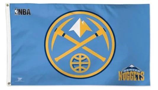 Denver Nuggets Team US Sport Baketball Club Flag 3X5Ft Polyester Banner USA Digital Print by flagsjustdoit