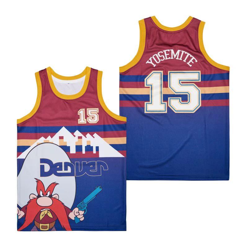 Denver #15 Yosemitte Movie Basketball Jersey Multi Color by My store basketball