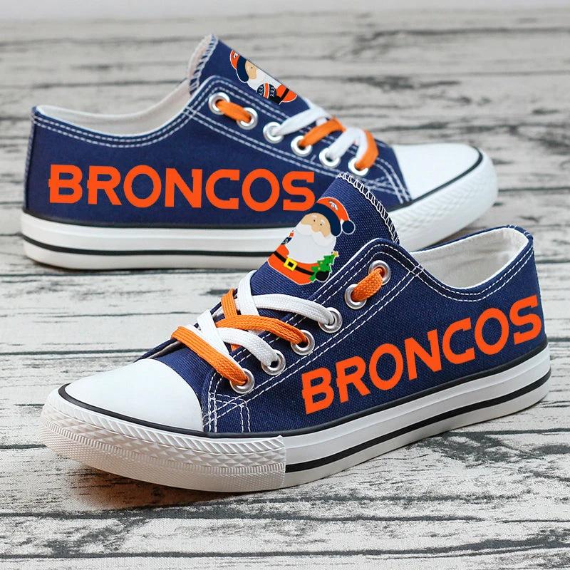 Denver Broncos Low Top Canvas Sport Sneakers Shoes For Men Women Fans by Crocs