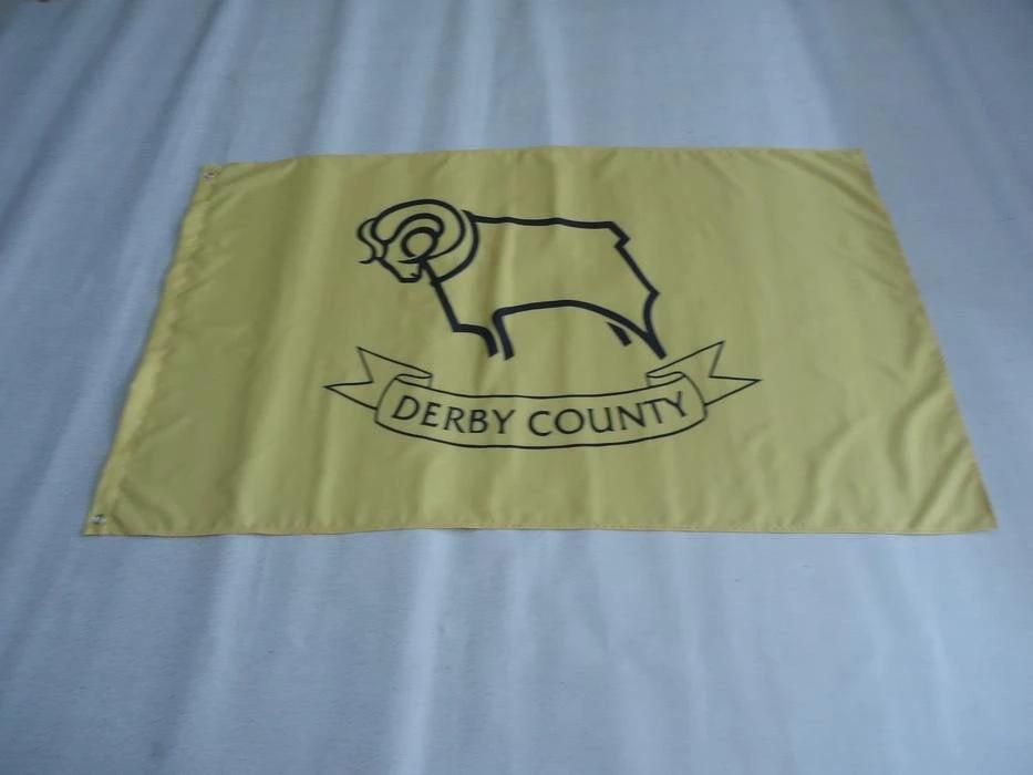 Derby County Football Club Flag 3x5ft Banner polyester by flagsjustdoit