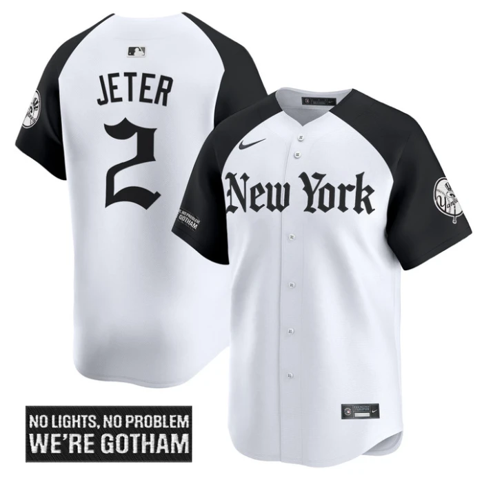 Derek Jeter Jersey #2 New York Yankees Gothic Legacy Edition Vapor Premier Stitched Alternate by My Store