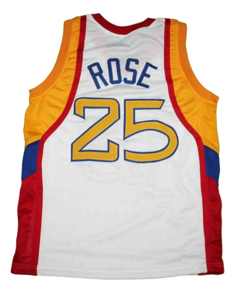 Derrick Rose Jersey #25 Mcdonald's All American College Basketball White by My store basketball