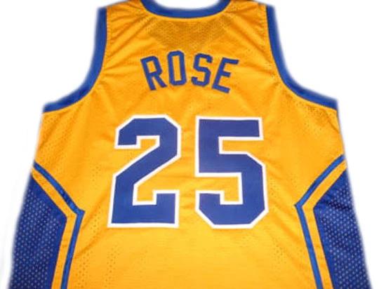 Derrick Rose Jersey #25 Simeon High School Basketball Yellow by My store basketball