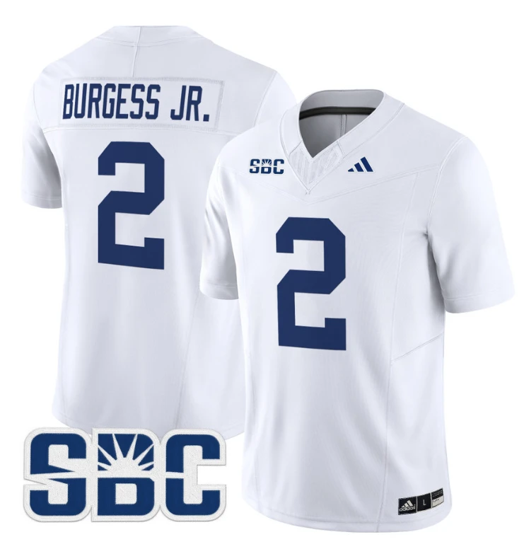 Derwin Burgess Jr Jersey #2 Georgia Southern Eagles 2024 Limited Stitched White by NCAA Football Jersey