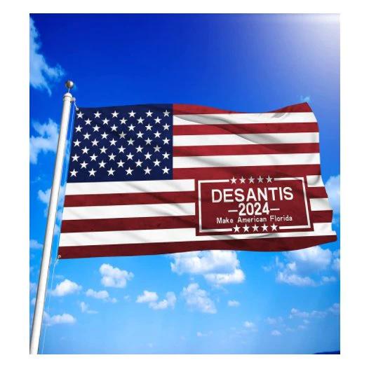 Desantis 2024 Patriot American Flag - Make Amercian Florida Flags with Brass Grommets by flagsjustdoit